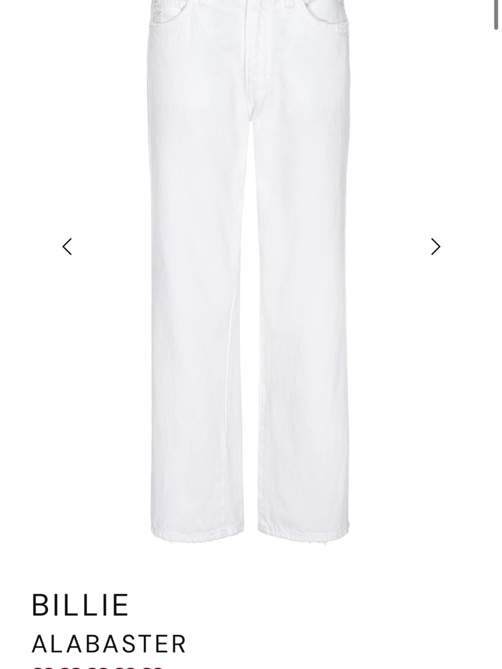 AMO Billie relaxed straight Leg Crop Pants - White